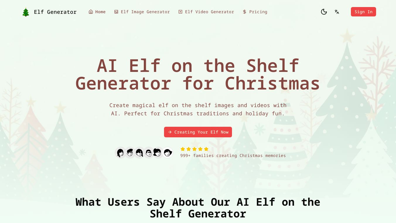 AI Elf on the Shelf Generator