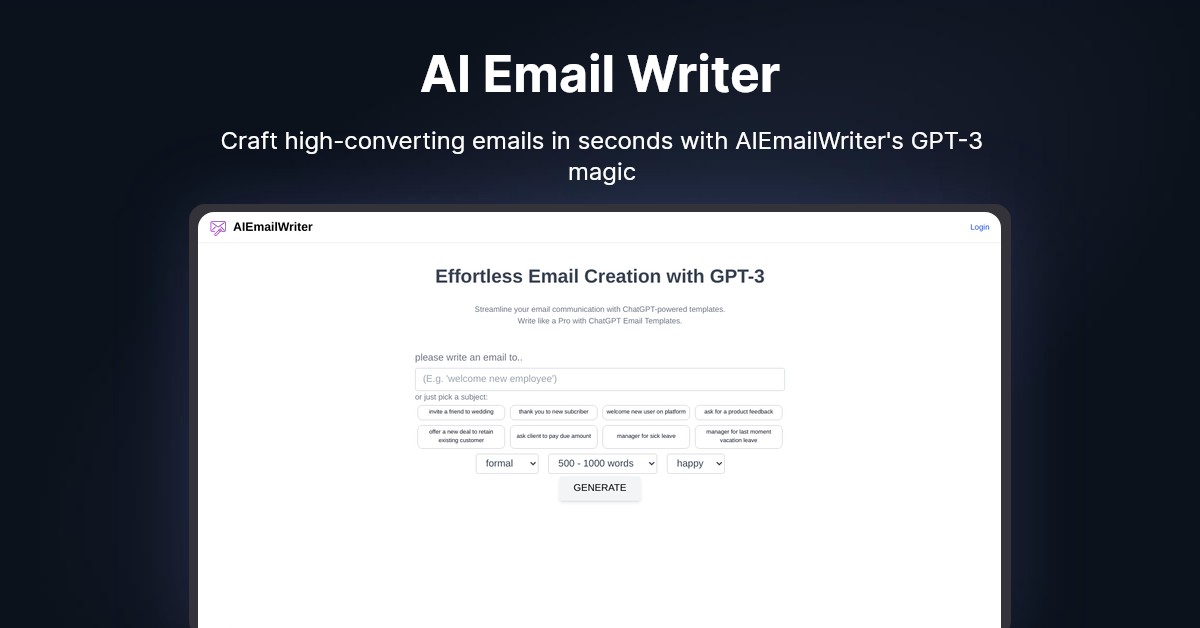 AI Email Writer