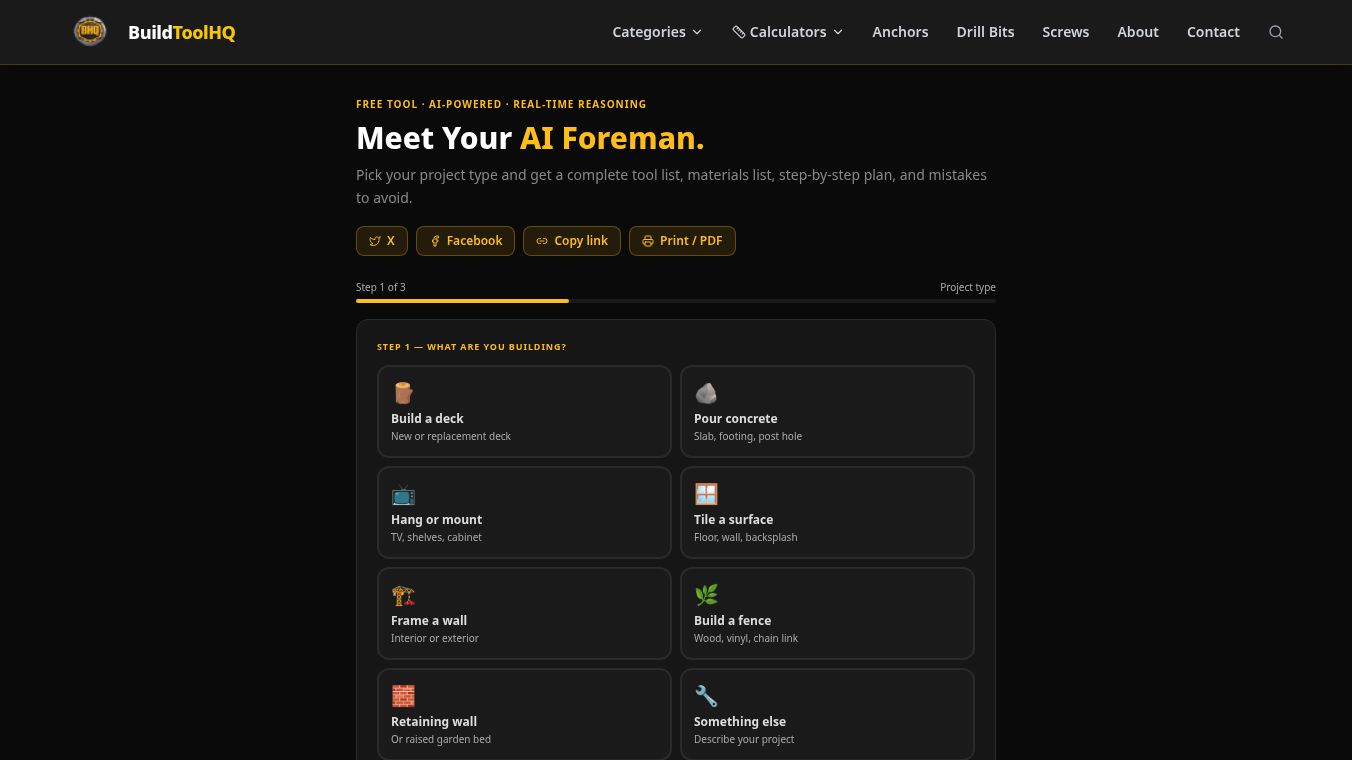 AI Foreman — Free AI Project Planner
