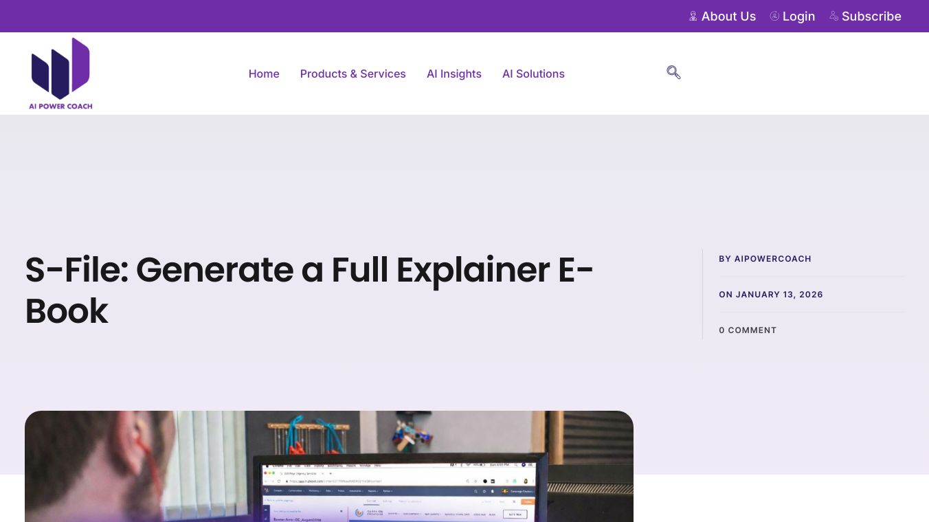 AI Generated Explainer Ebook Maker