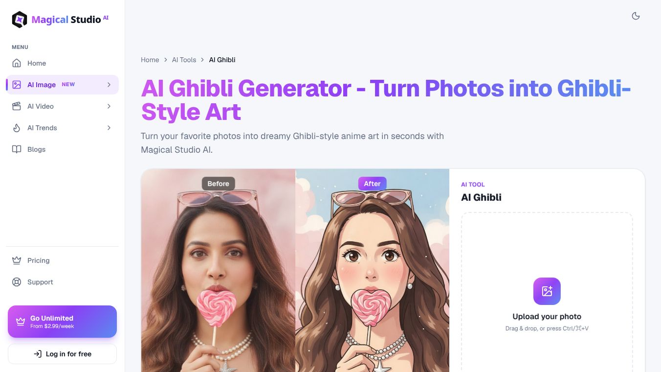 AI Ghibli Generator