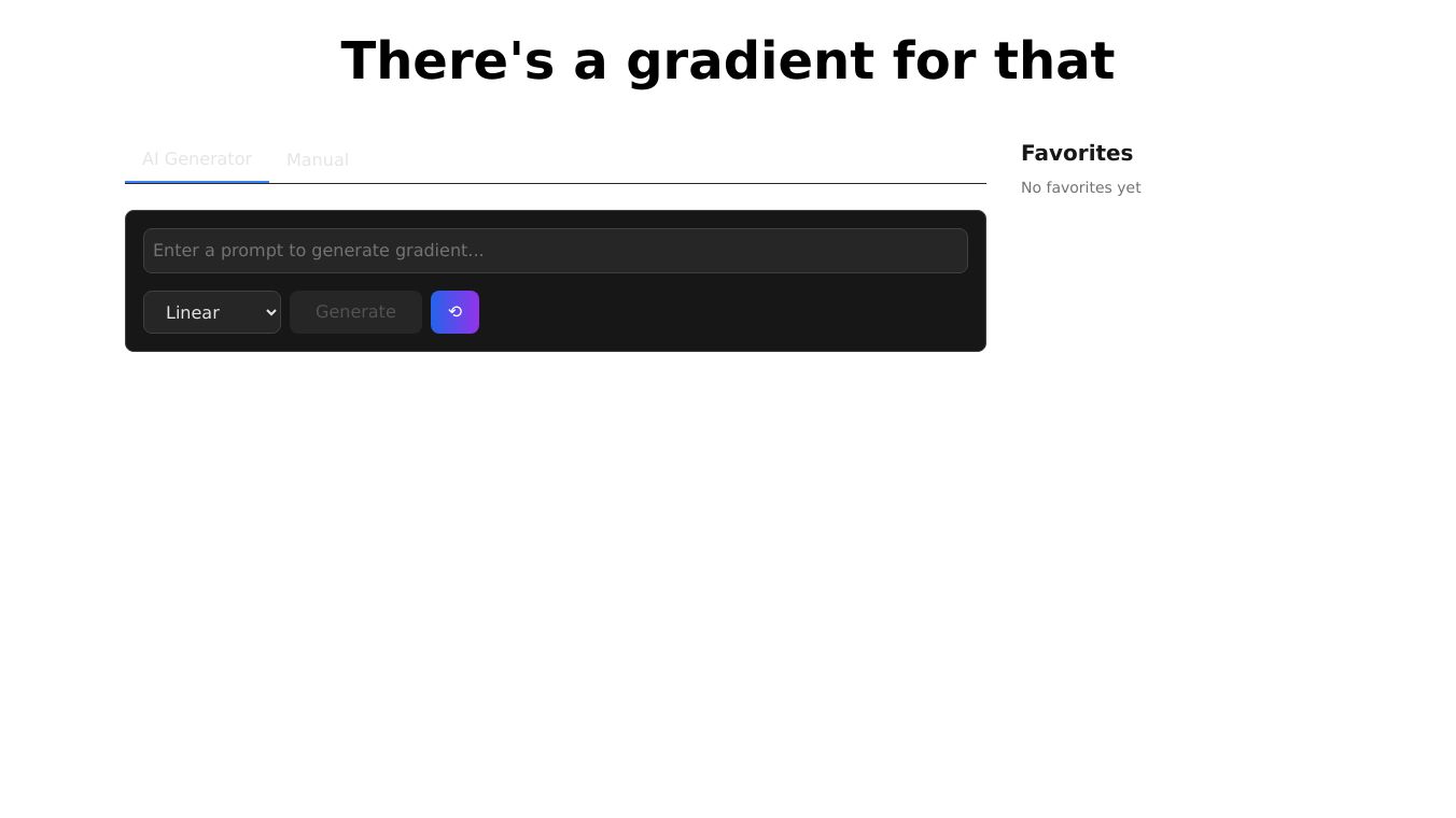 AI Gradient Generator
