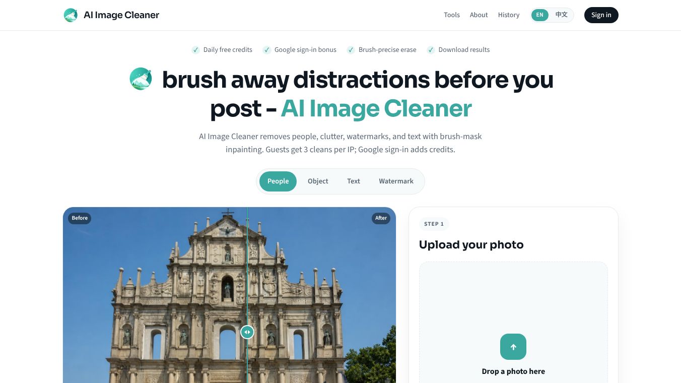 AI Image Cleaner
