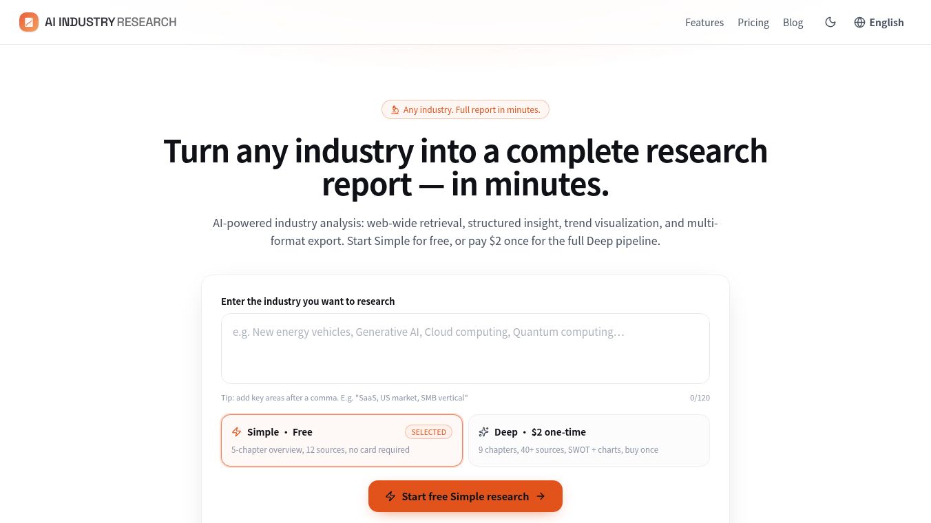 AI INDUSTRY RESEARCH