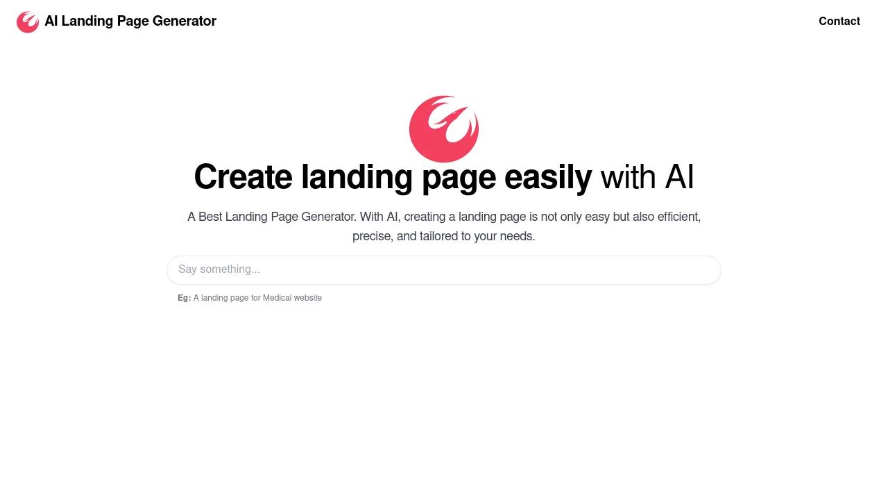 AI Landing Page Generator