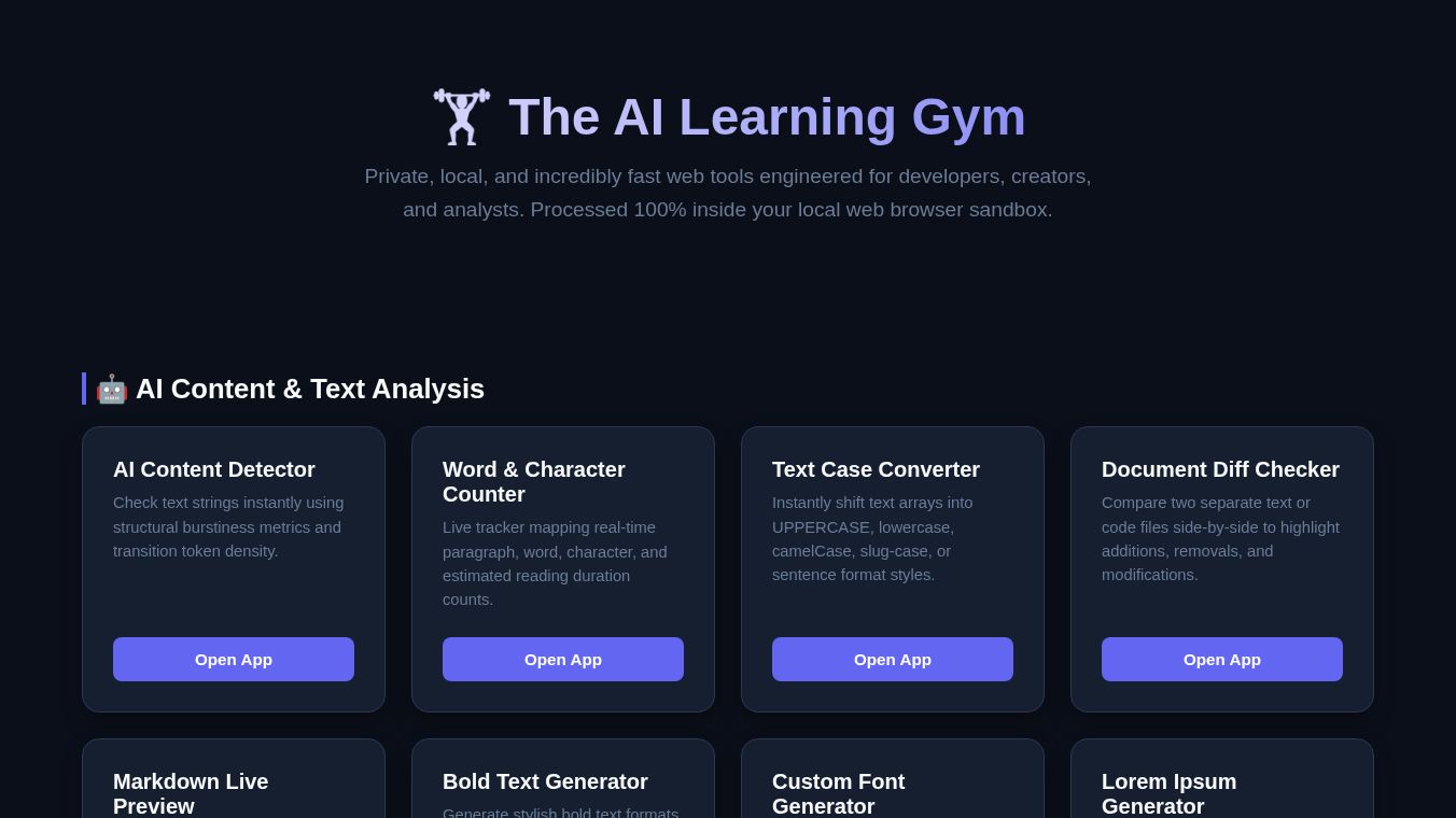 AI Learning Gym