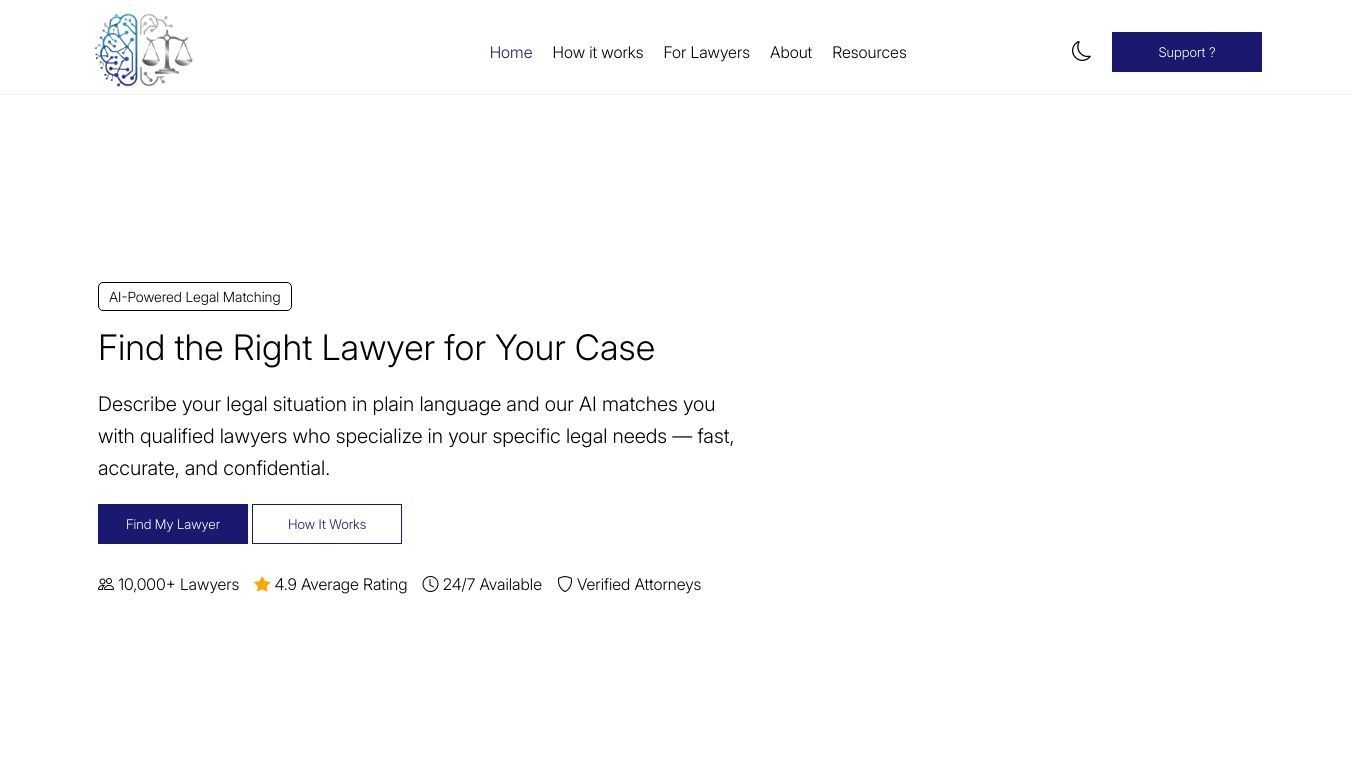 AI Legal Matching Platform