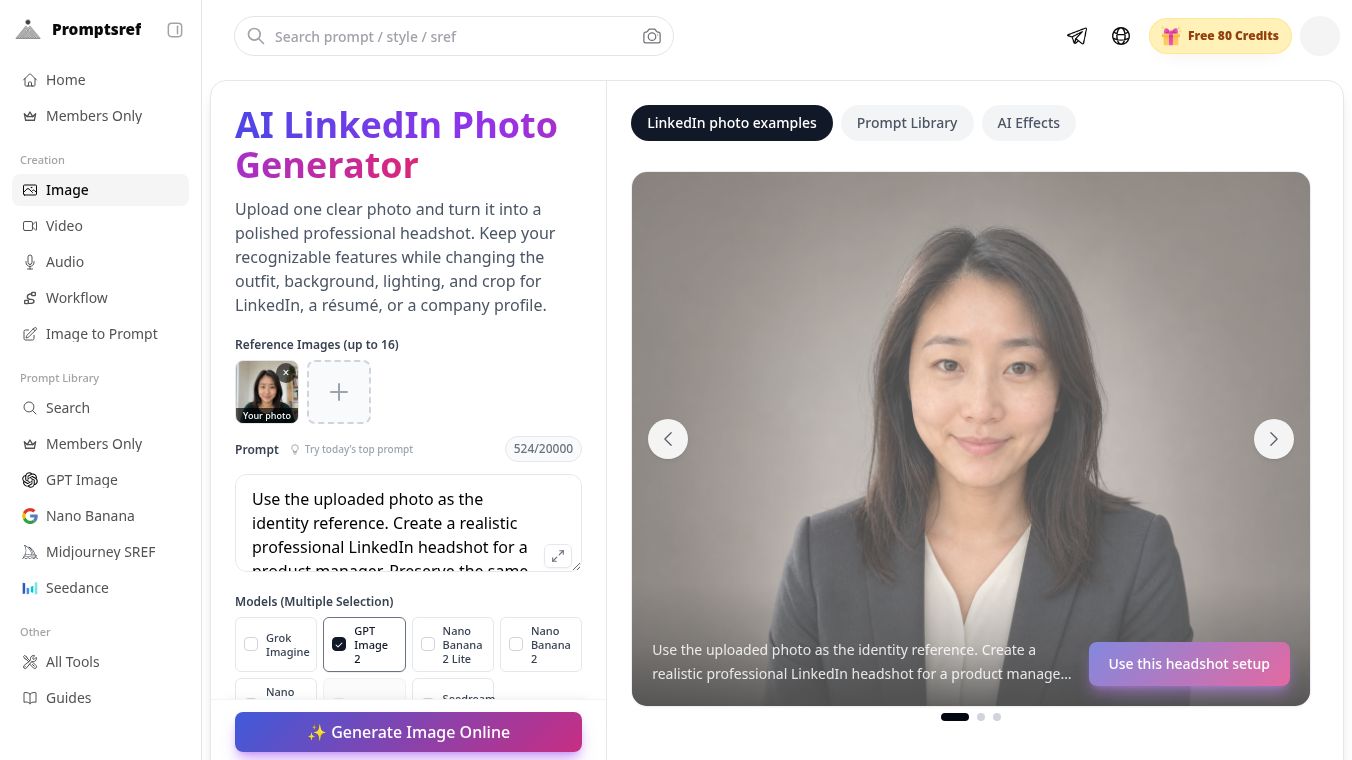 AI LinkedIn Photo Generator