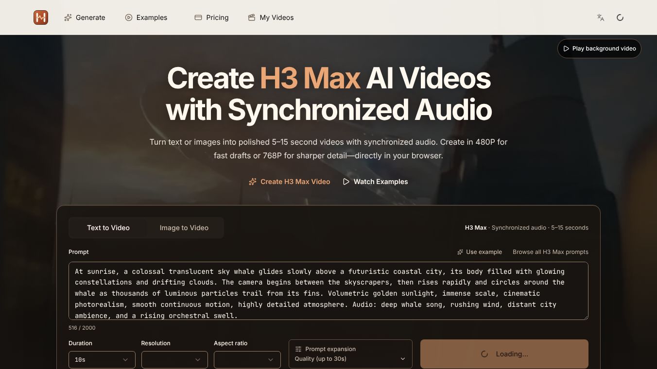 AI Live Generator
