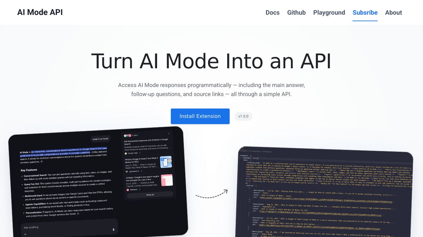 AI Mode API