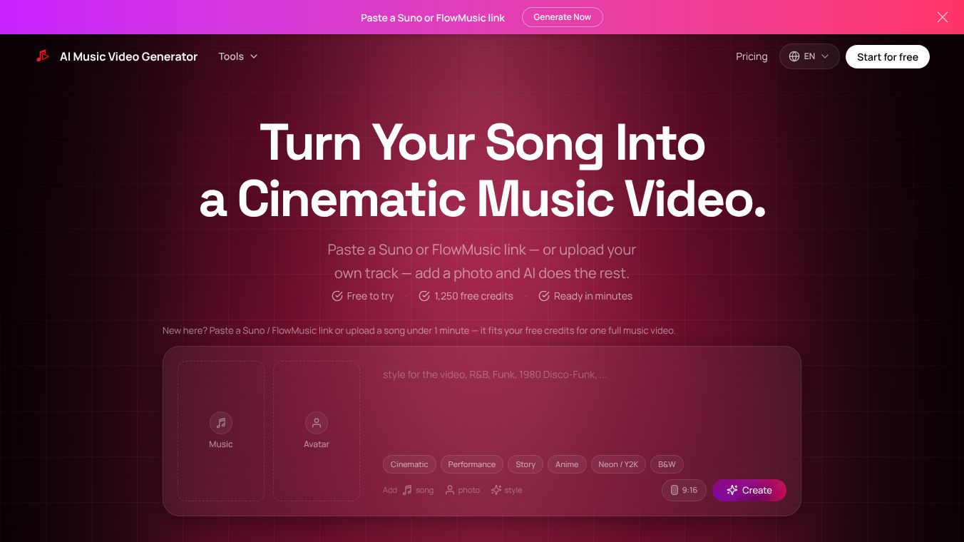 AI Music Video Generator