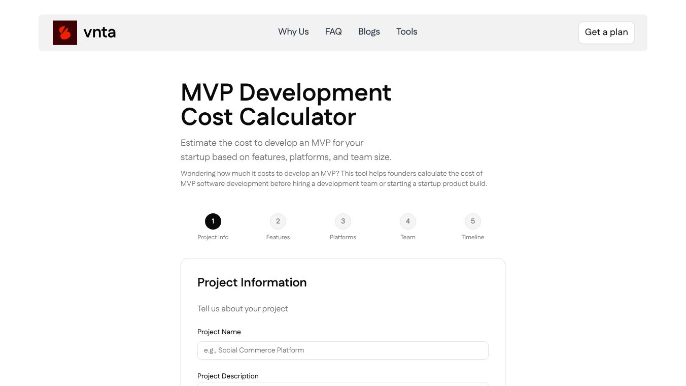 AI MVP Cost Calculator