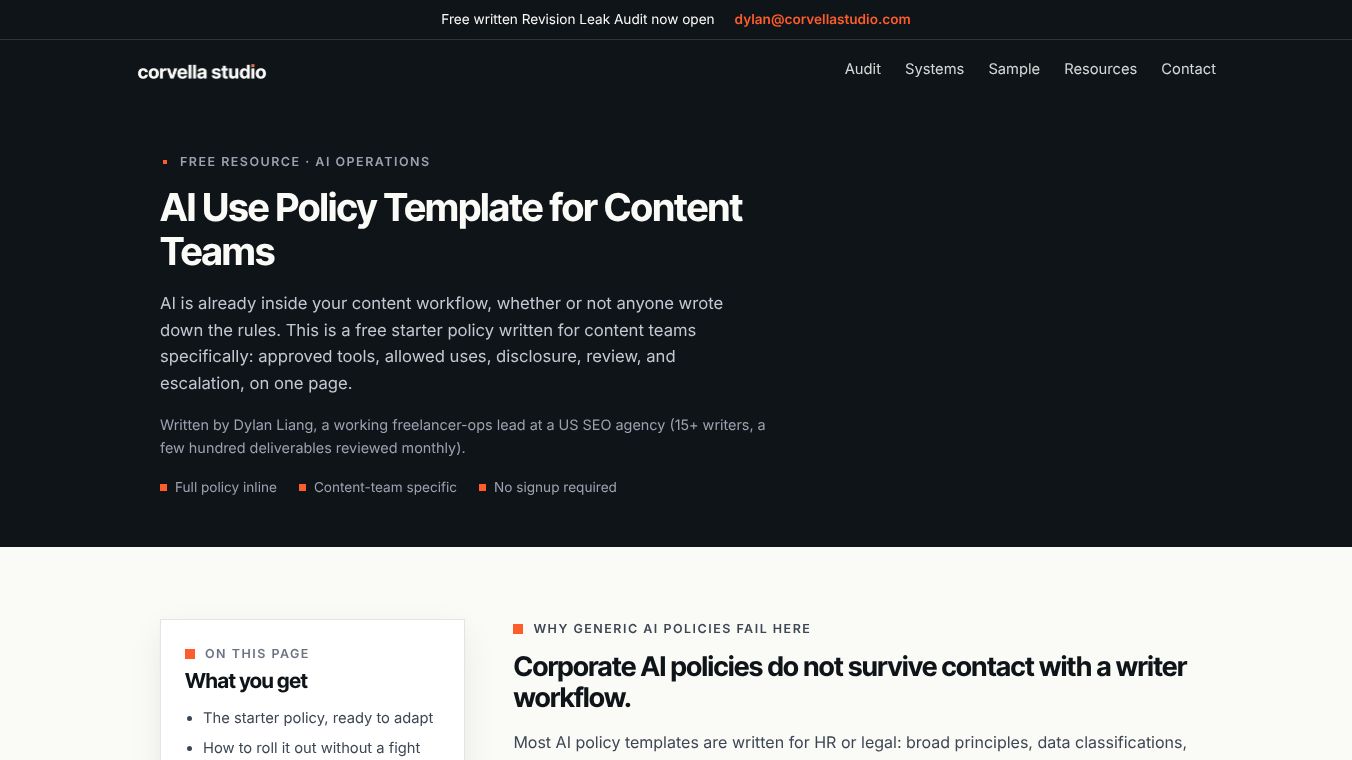 AI Ops Playbook for Content Teams