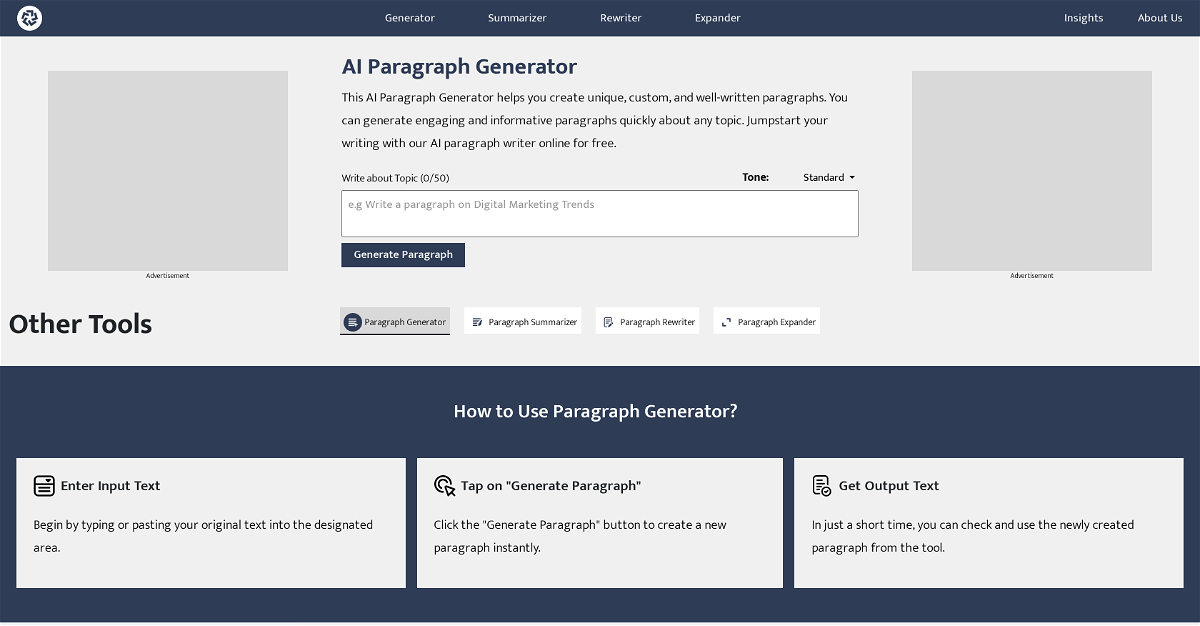 AI Paragraph Generator