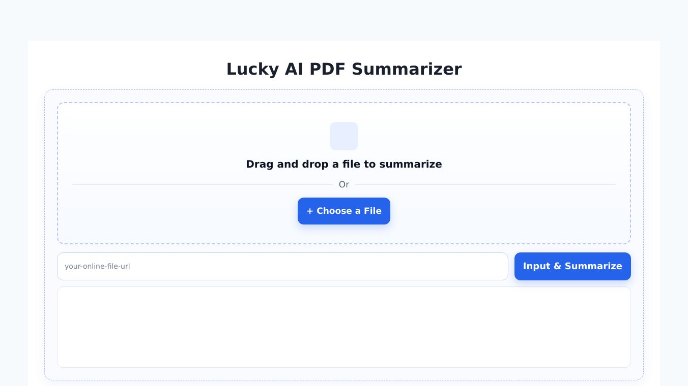 AI Pdf Summarizer