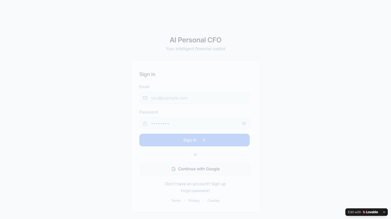AI Personal CFO