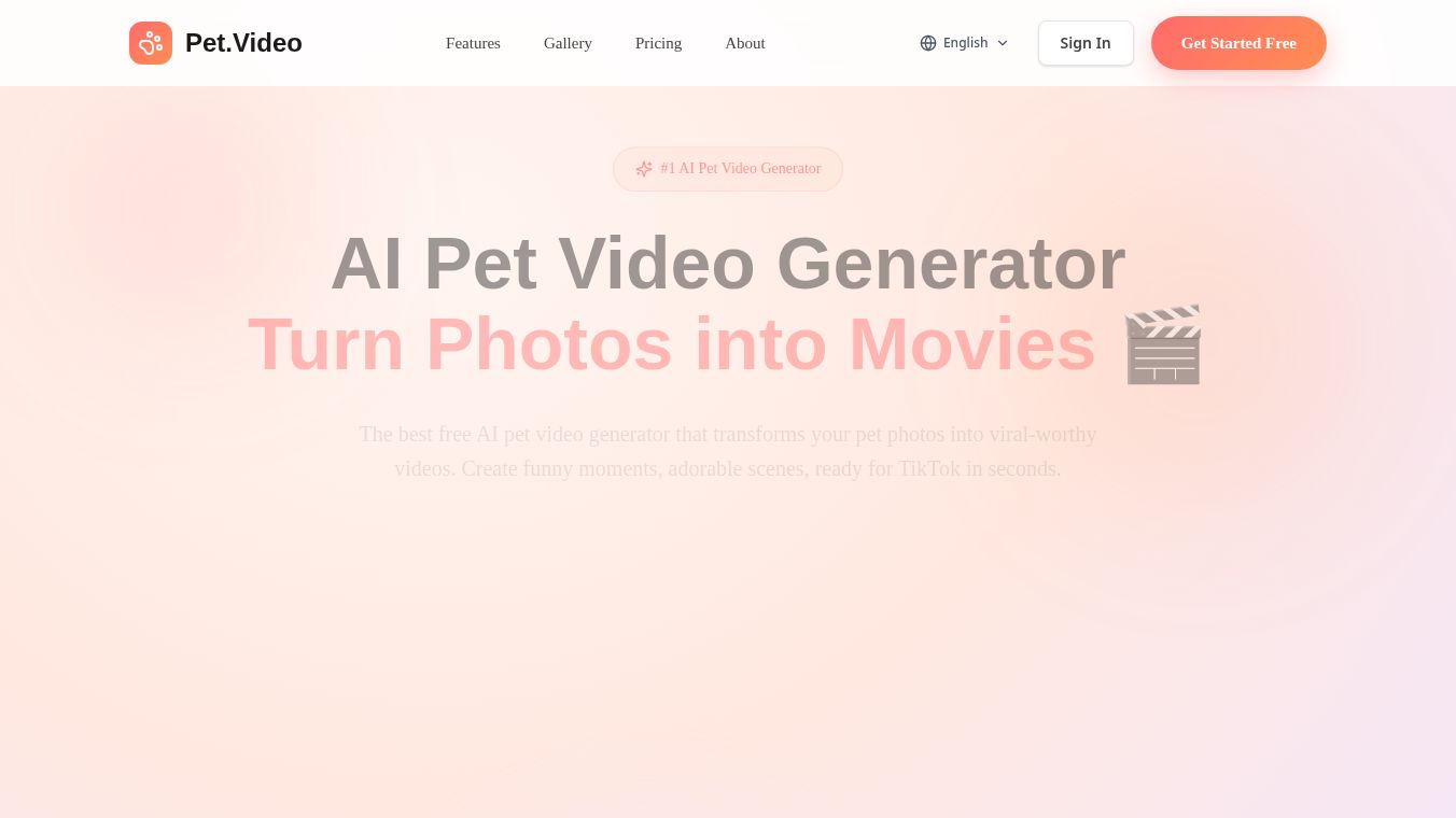 AI Pet Video Generator