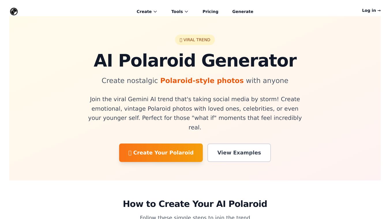 AI Polaroid Generator by AI Photoshoot