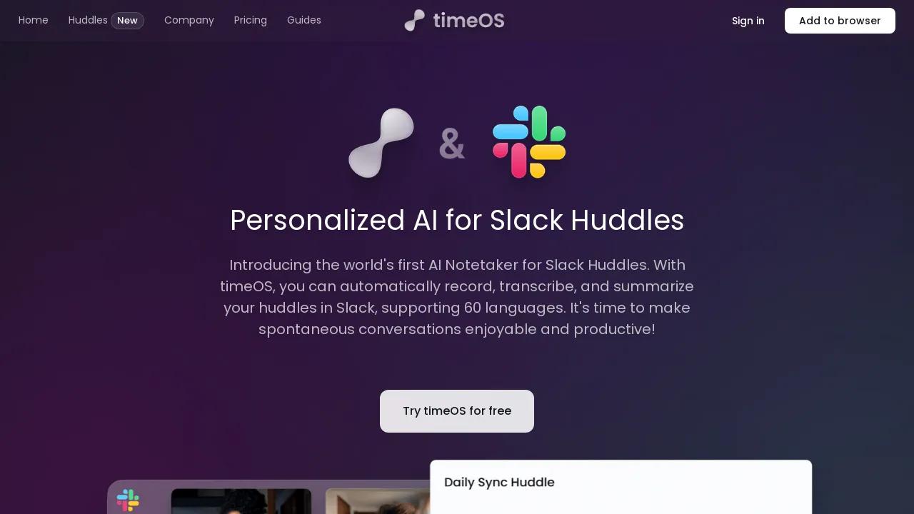 AI-Powered Slack Huddles