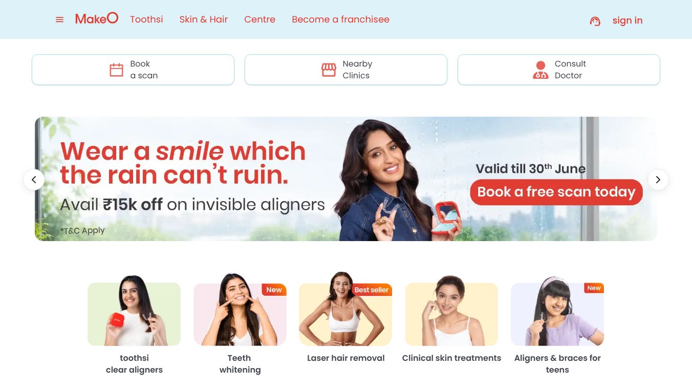 AI-Powered Smile & Skin Scan With MakeO