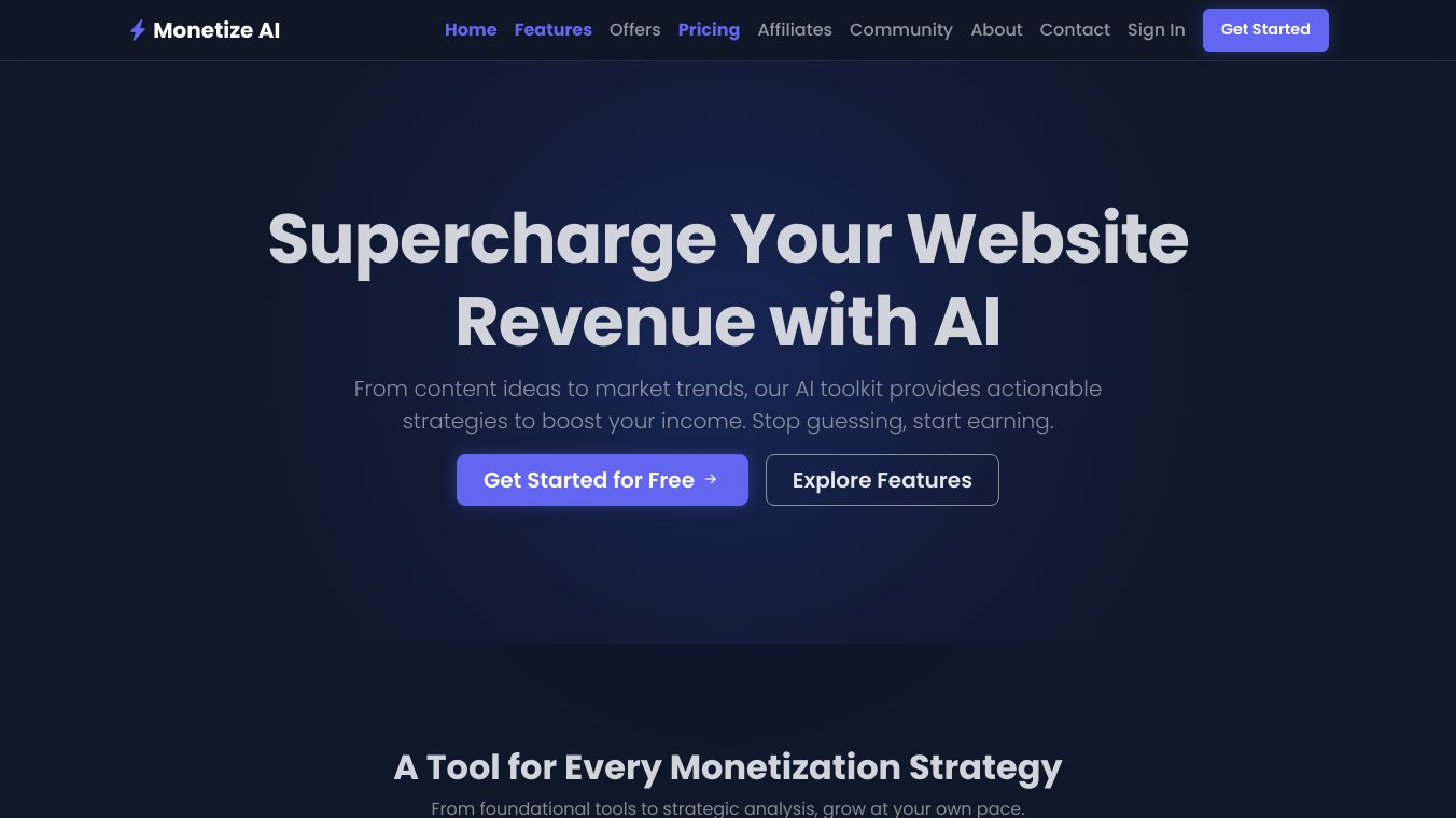 AI-powered tools for every monetization strategy.