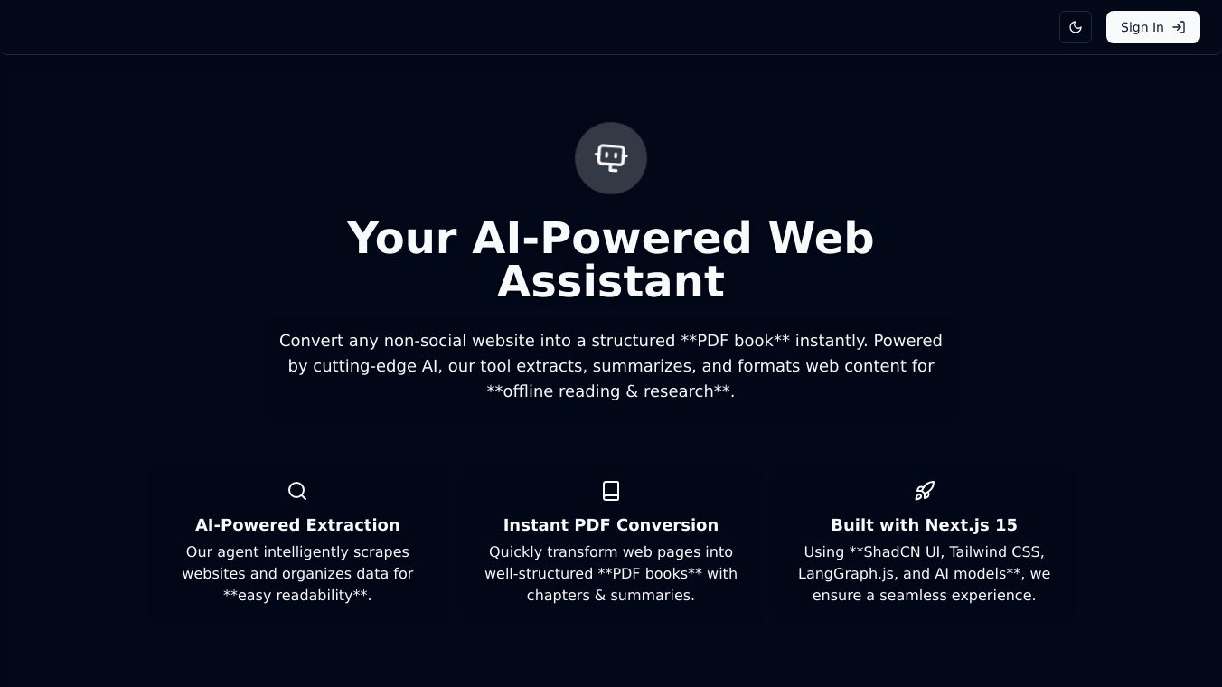 AI-Powered Web-to-PDF Agent