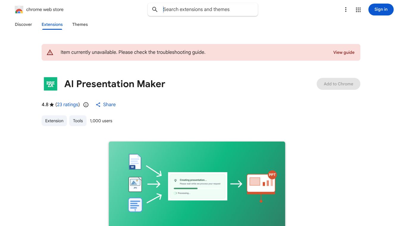 AI Presentation Maker - Chrome Ext