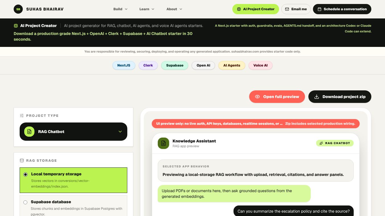AI Project Creator