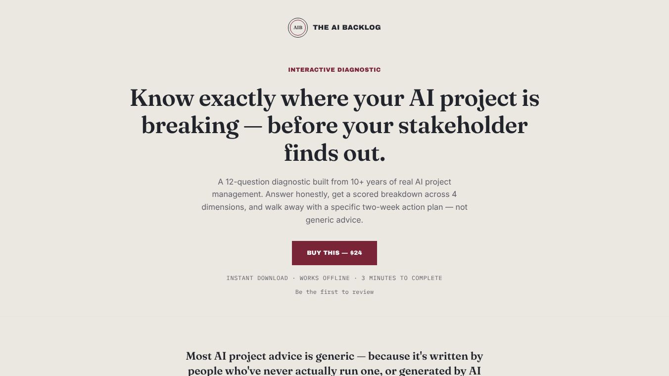 AI Project Health Check