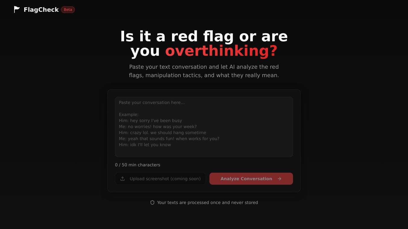 AI Red Flag and Green Flag Identifier