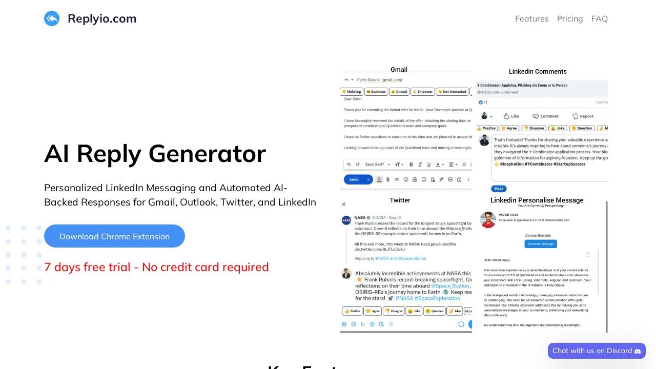 AI Response generator - Replyio.com