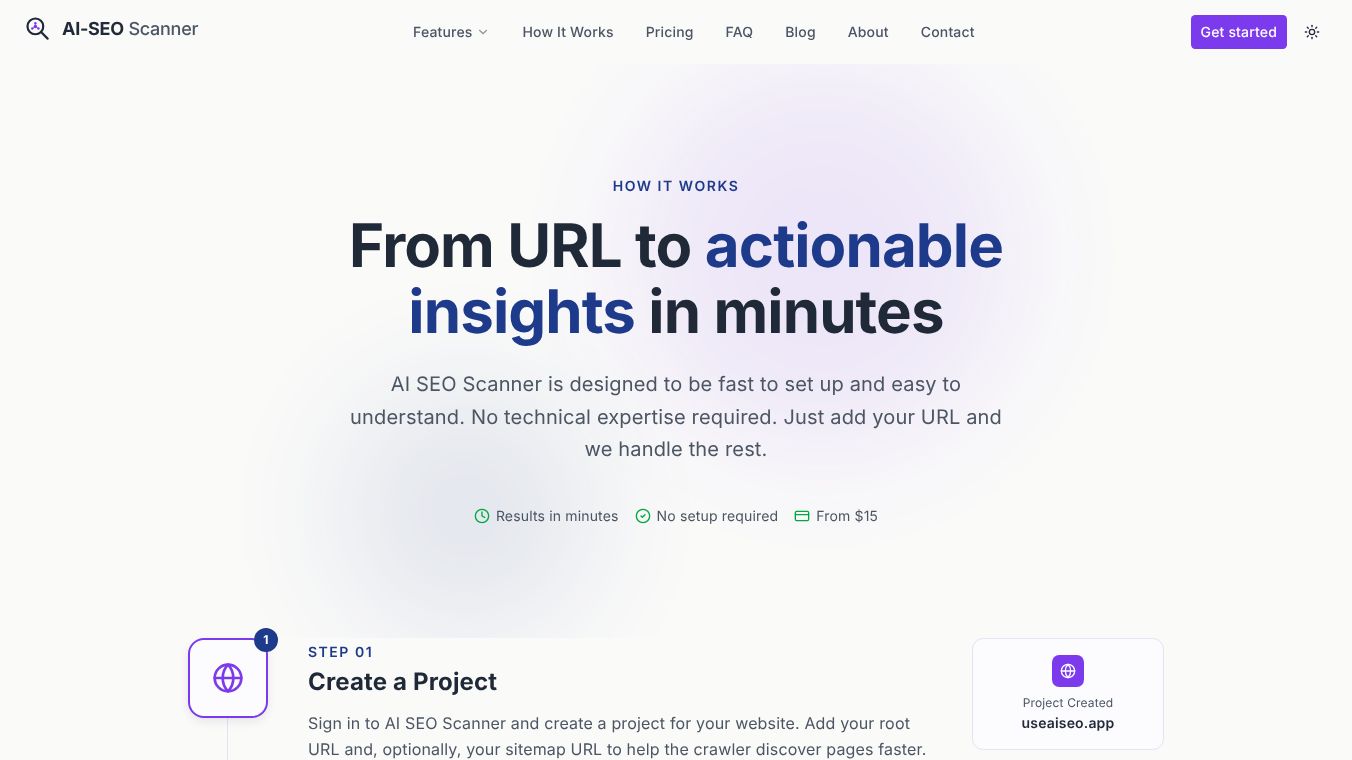 AI SEO Scanner - AI-powered SEO audits