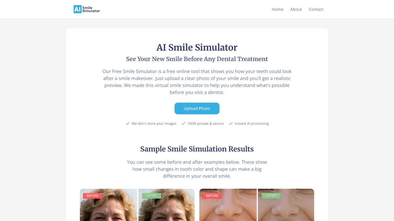 AI Smile Simulator