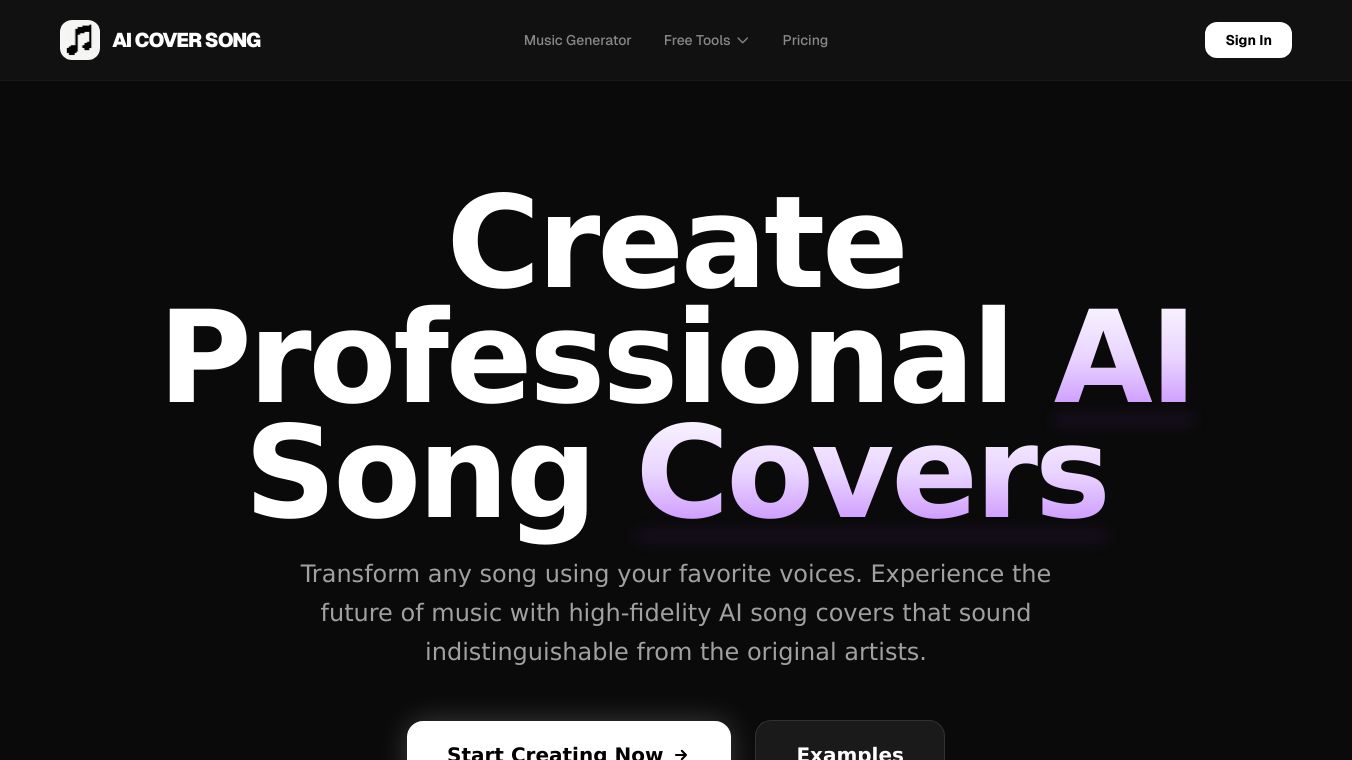 AI Song Cover Generator