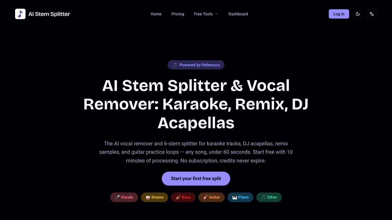 AI Stem Splitter