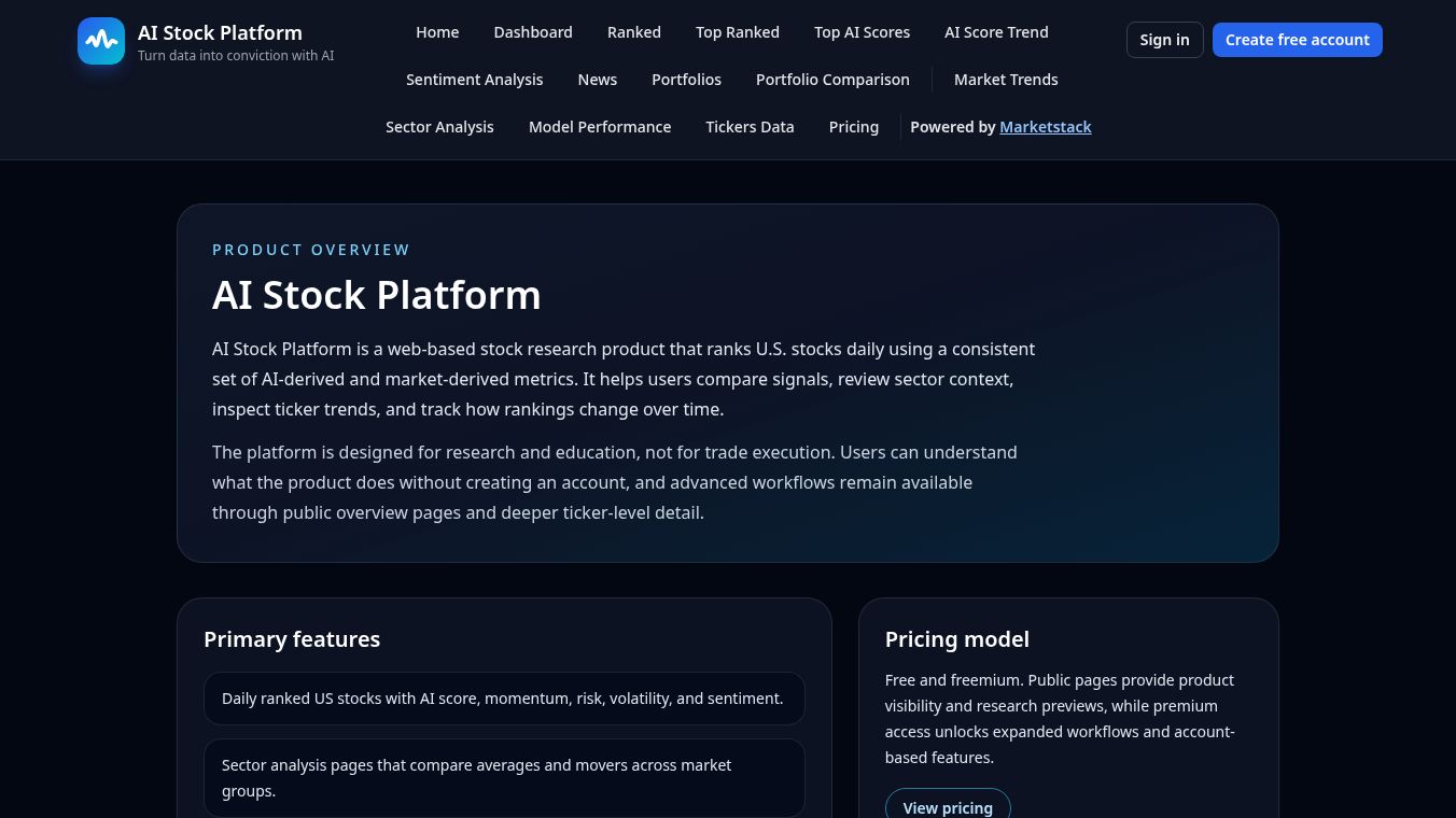 AI Stock Platform