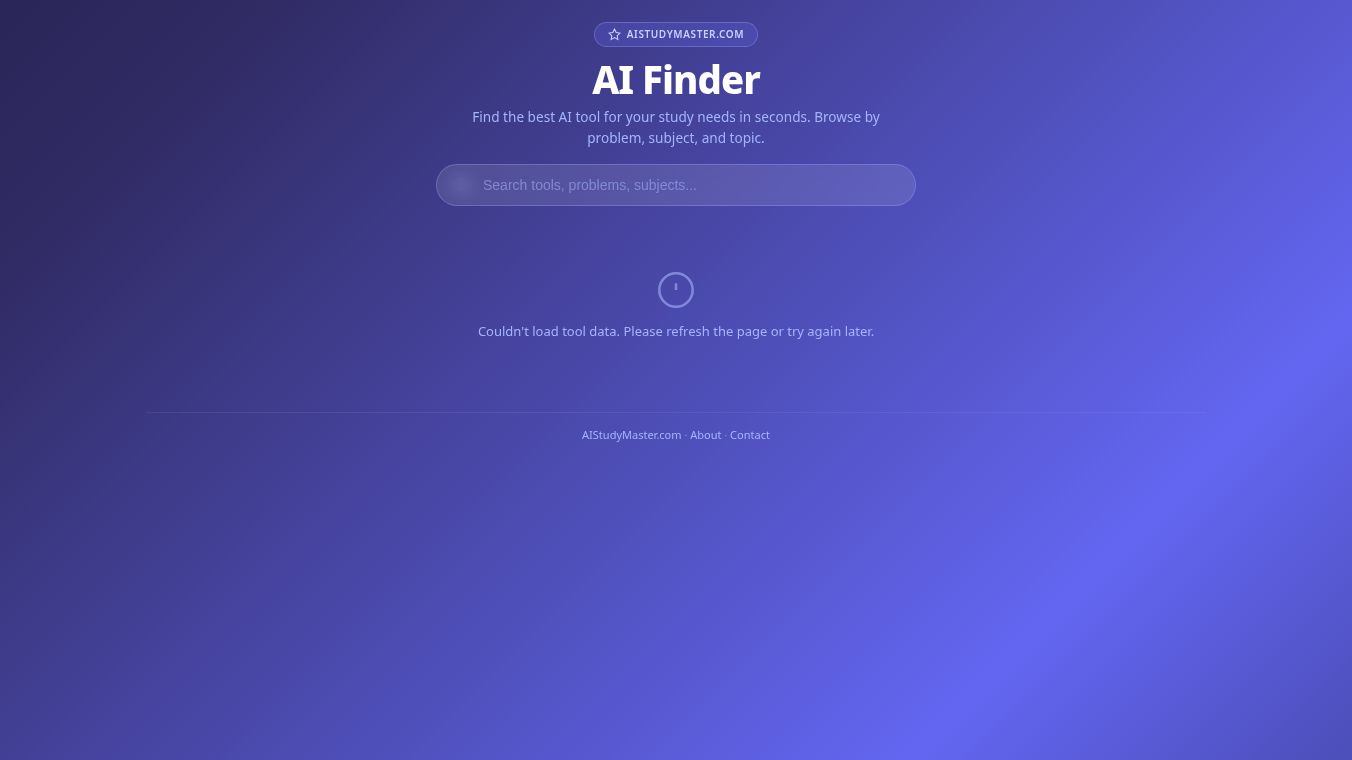 AI Study Master Finder
