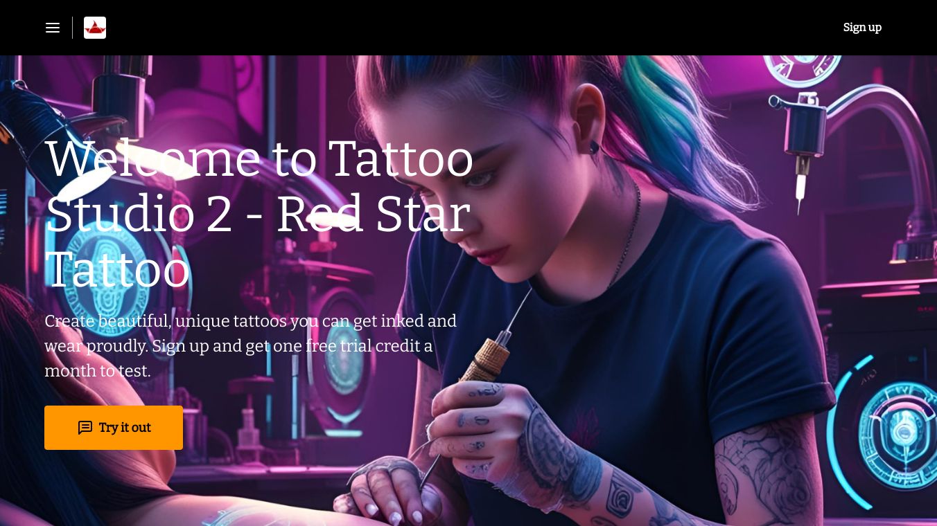 AI TATTOO ARTIST 2 - REDSTARTATTOO.COM