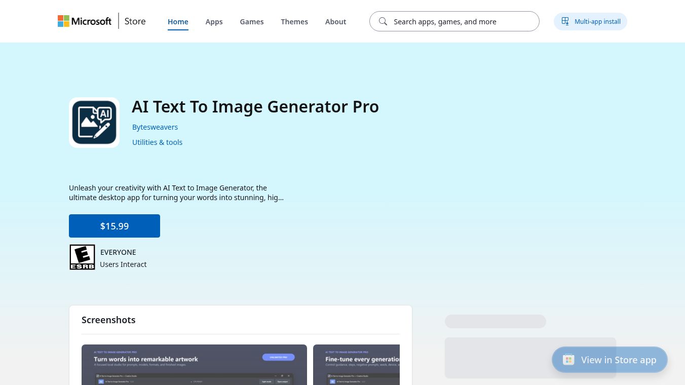 AI Text To Image Generator Pro