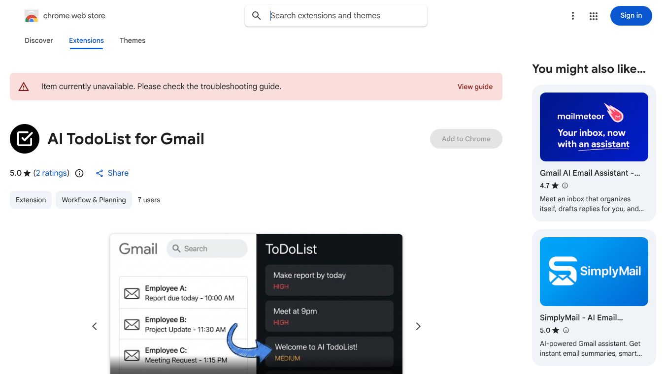 AI TodoList For Gmail