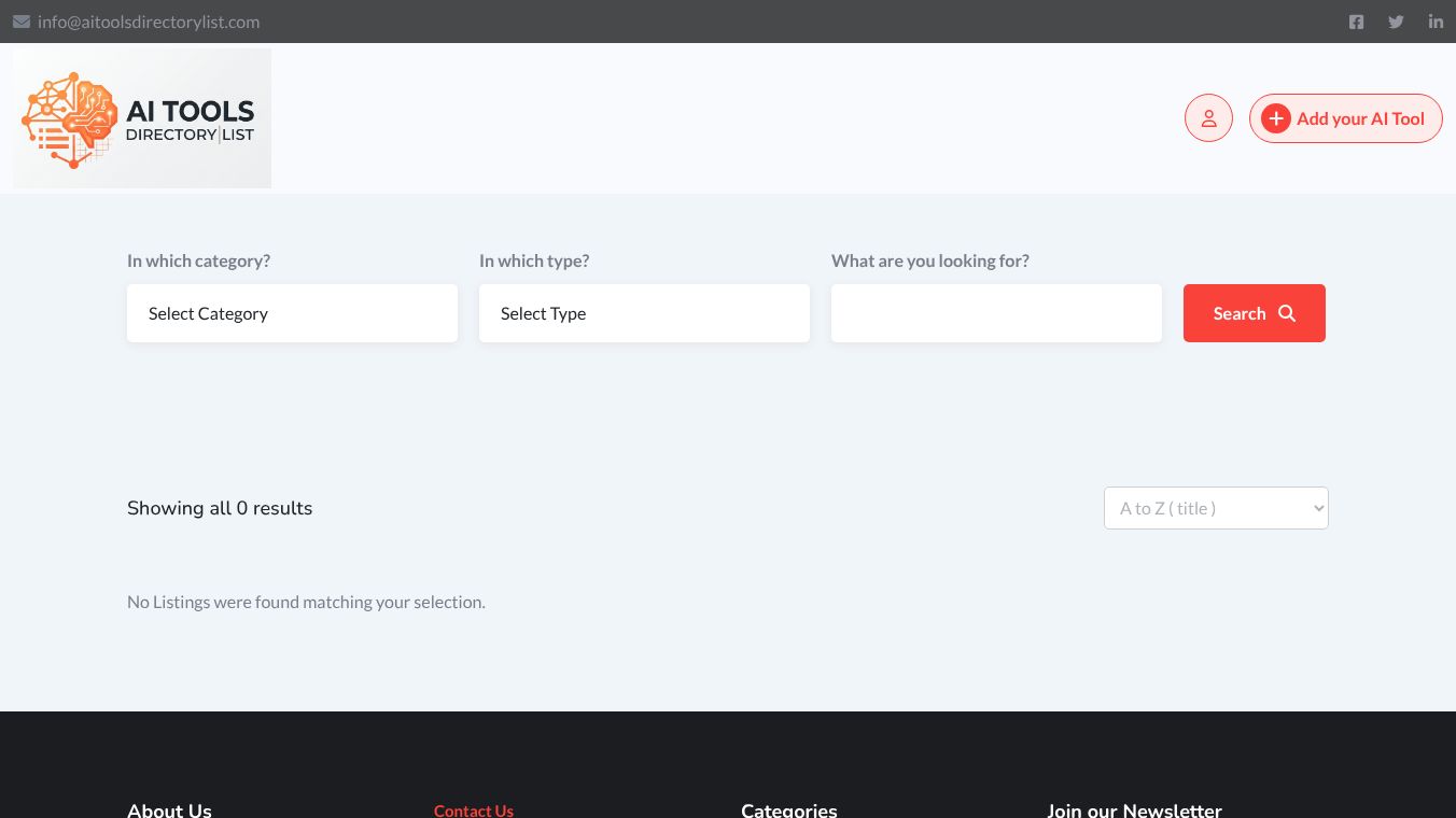 AI Tools Directory List