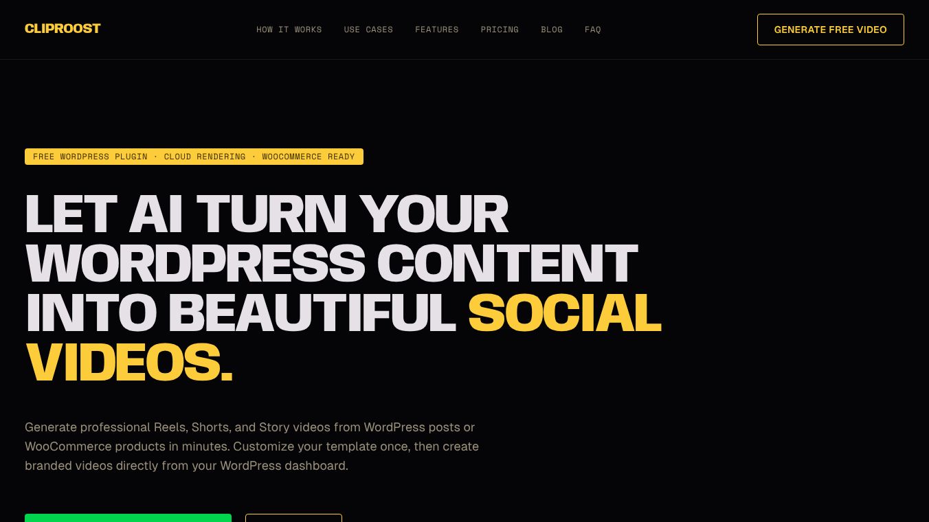 AI Turn Your Website Content into Videos