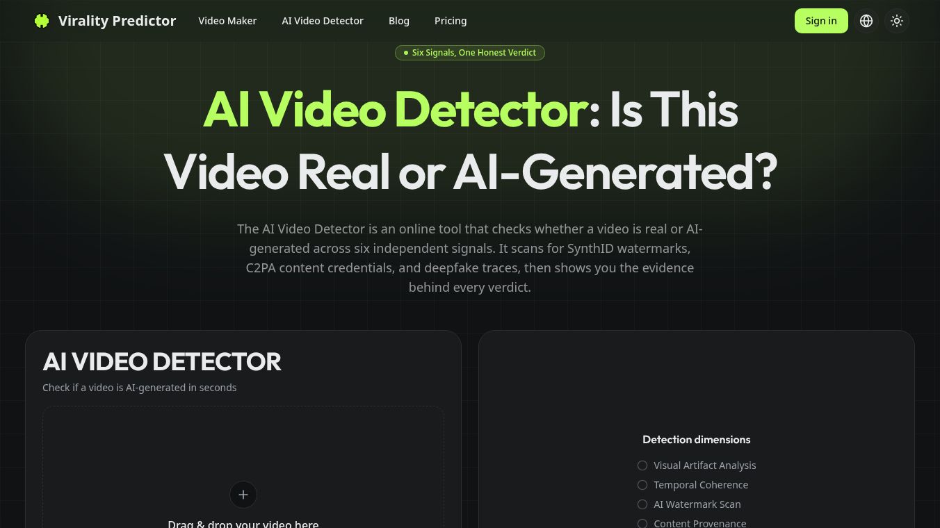 AI Video Detector