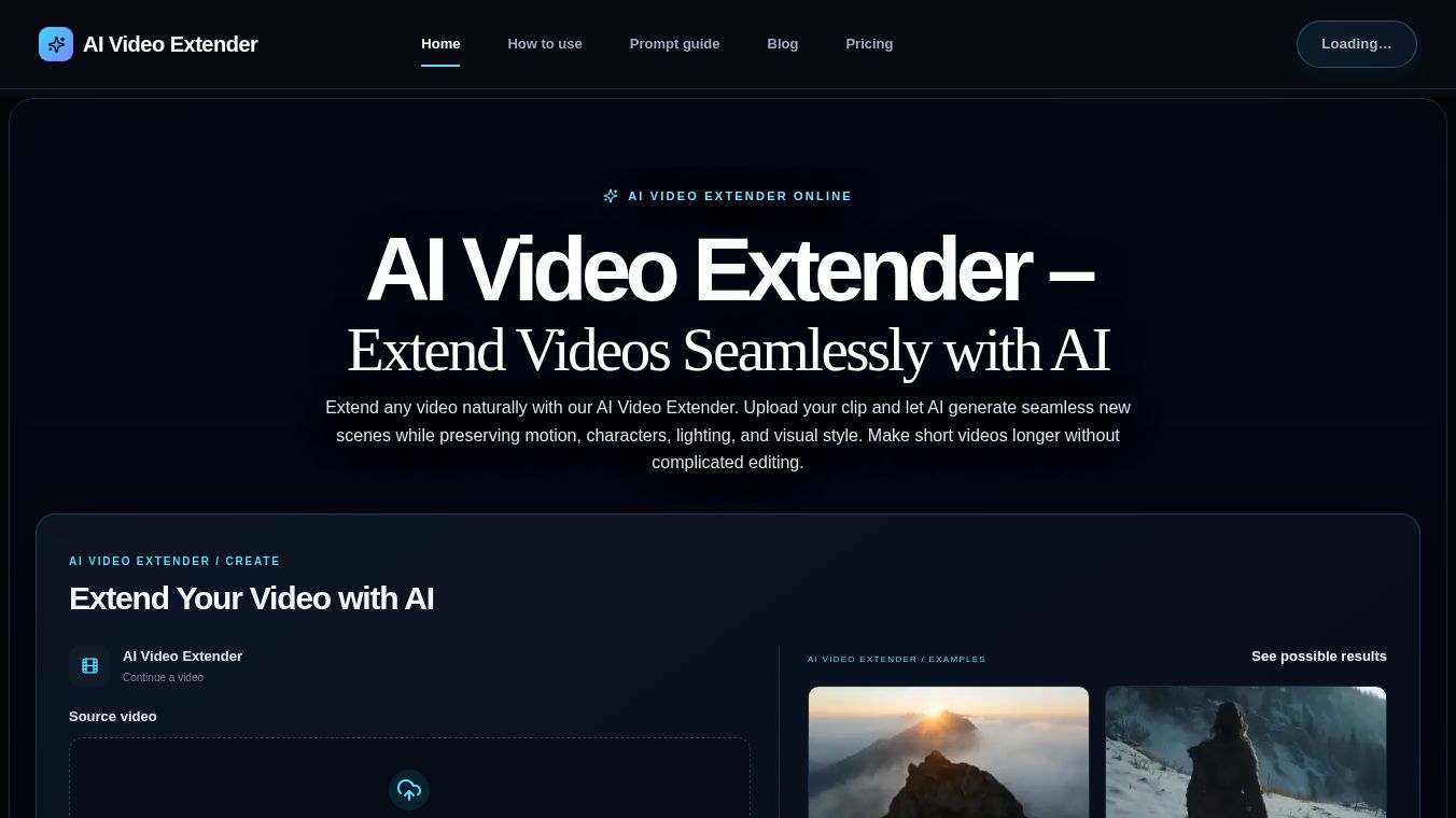 AI Video Extender