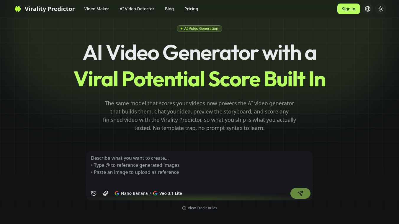AI Video Maker with A Viral Score