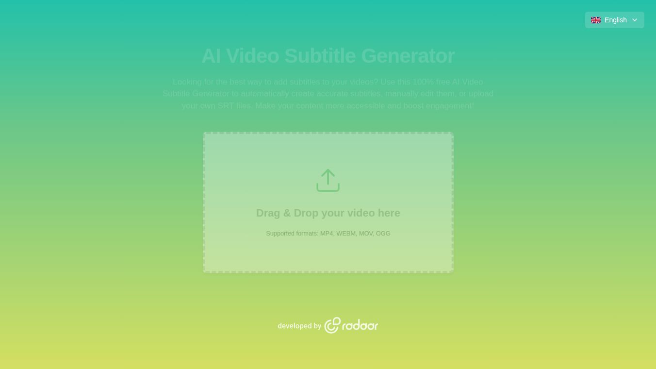 AI Video Subtitle Generator