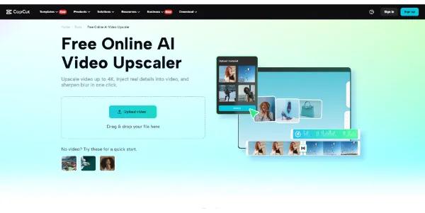 AI Video Upscale by Capcut