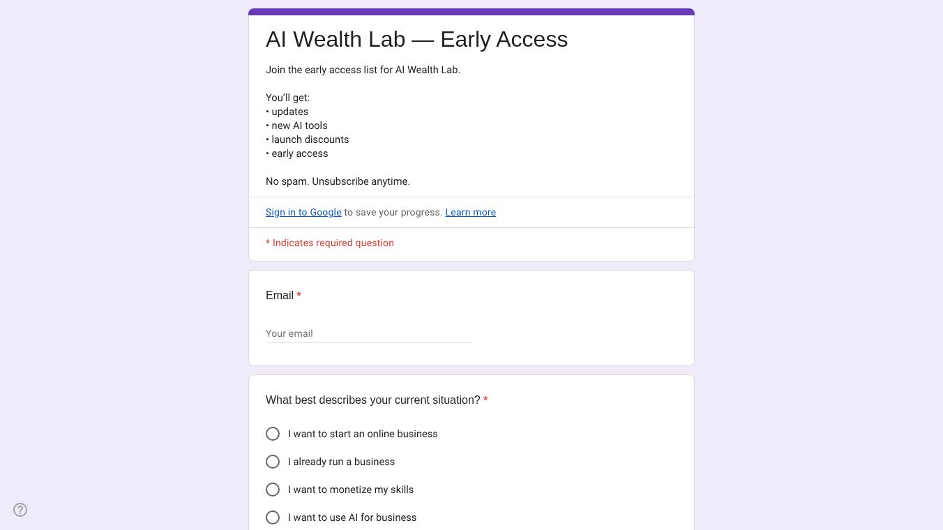 AI Wealth Lab