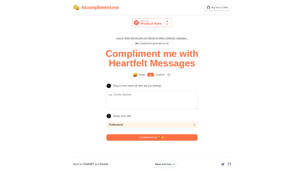 AIcompliment.me