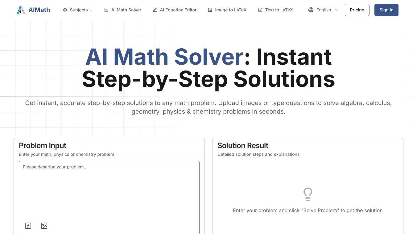 AIMath -Math Solver & AI Equation Editor